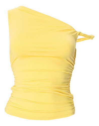 Camiseta Sin Mangas Con Cuello En V Para Mujer