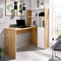 Comprar Escritorio Práctico 1 Cajón Y Repisas Aston Duna\u002Fblanco
