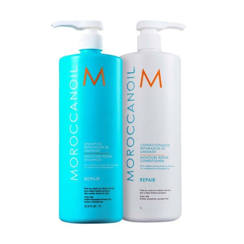 Kit Moroccanoil Repair Com Shampoo 1 L E Condicionador 1 L
