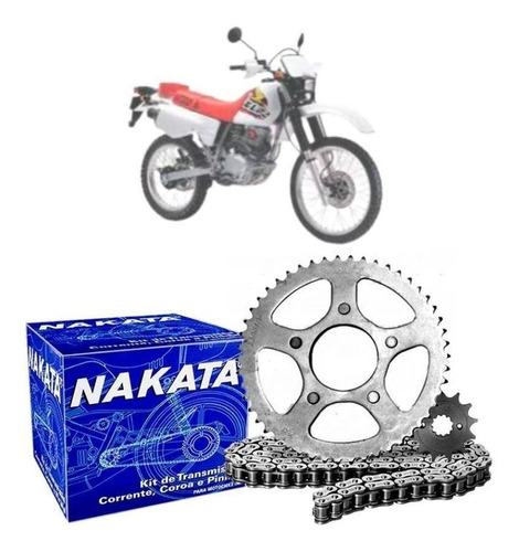 Kit Relação Transmissão Nakata Honda Xlr 125 1997-2002