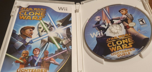 Star Wars The Clone Wars Ligthsaber Duele Juego Para Wii (Usado)