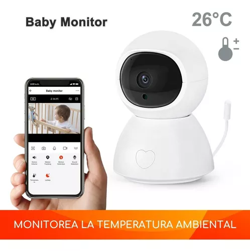 Monitor de bebé con detección de llanto verdadero: cámara inteligente para  bebés con WiFi