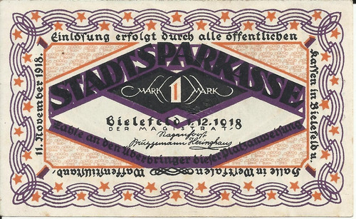 Imagen 1 de 2 de Alemania 1 Marco 1918