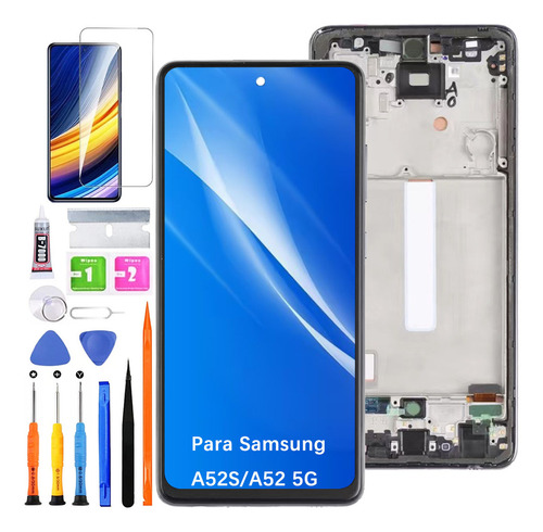 Pantalla Para Samsung A52s A52 5g Con Marco Incell