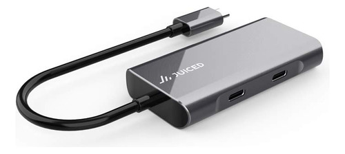 Juiced Systems Quadhub - Hub Usb Portátil Usb-c De 4 Puertos