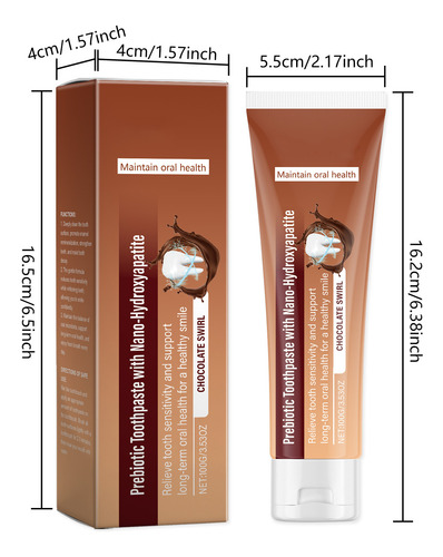 D Creme Dental Branqueador Com Sabor De Chocolate Embranquec