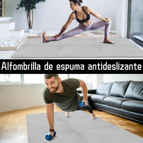 Tapete Para Gimnasio Con Cuadros De Entrelazado Con