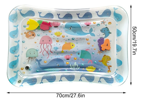 Almohadilla De Hielo Inflable Para Bebé, Vida Marina