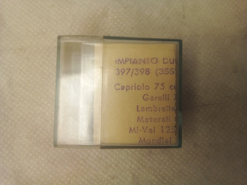 Platino Capriolo 75 Garelli 70 Lambretta 48 Maserati Italia