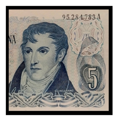 Argentina Billete 5 Pesos Ley 1974 Serie A Sc Bot 2327