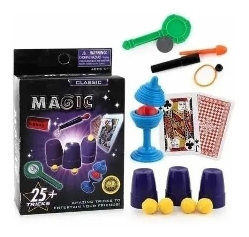 Set De Magia 25 Trucos Clásico Para Niños Y Adultos (oferta)