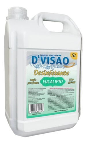 Desinfetante Bactericida Dvisão Galão 5 Litros Eucalipto