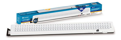 Lampara De Emergencia Powerlab 120 Led Microlab Color Blanco