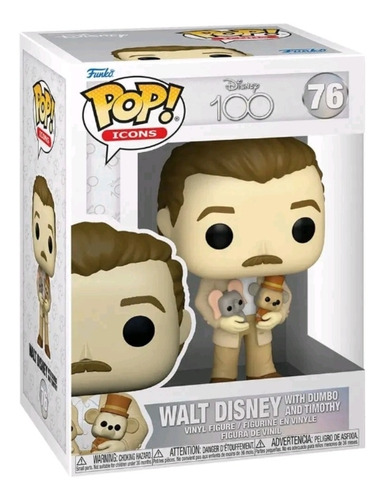 Funko Pop! Disney 100 Walt Disney With Dumbo And Timothy 