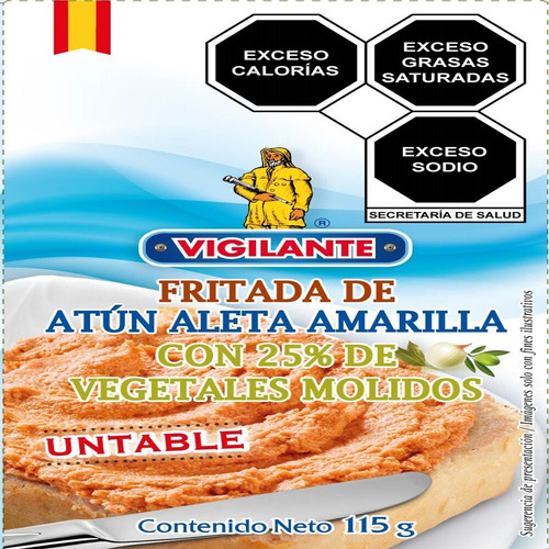 2 Pzs Vigilante Fritada De Atun De Aleta Amarilla 115