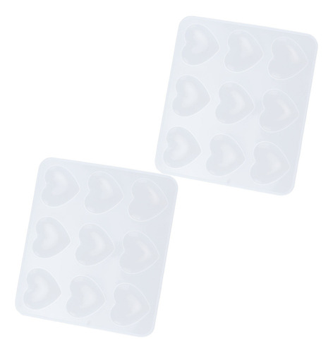 Moldes De Resina Epoxi, 2 Piezas De Silicona, 9 Cavidades, F