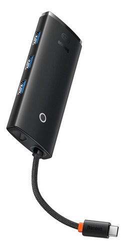Adaptador de hub Baseus de 5 puertos tipo C/HDMI+USB3.0*3+PD de 100 W