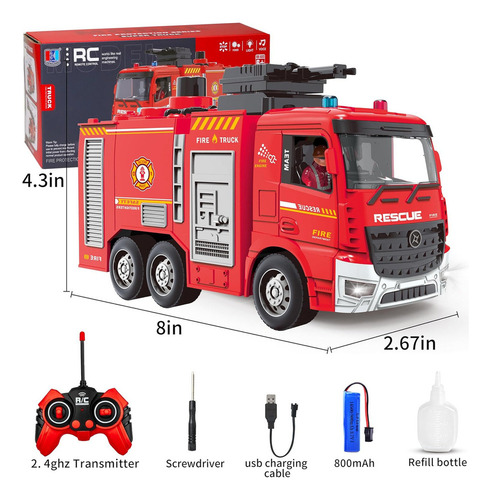 Nuevo Camión De Bomberos De Juguete For Niños - Juguete