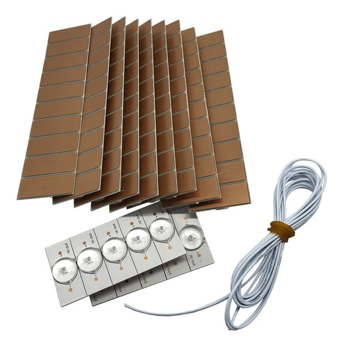 Imagen 8 de 9 de 100 Abalorios De Lámpara De 3 V Smd Con Lente Óptica Flite
