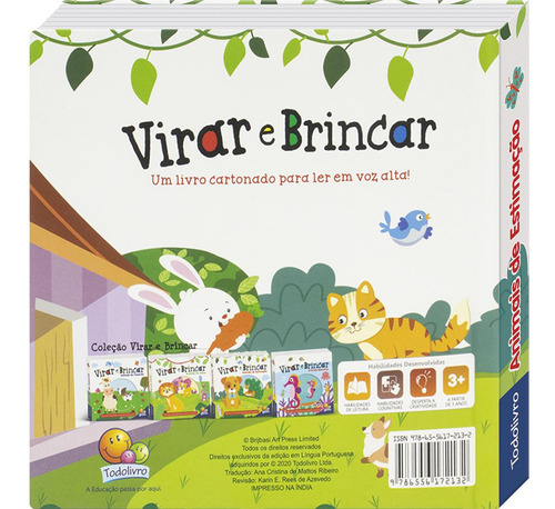 Virar e Brincar: Animais de Estimação, de Brijbasi Art Press Ltd. Editorial Todolivro Distribuidora Ltda., capa dura em português, 2022