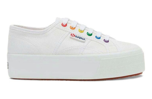 Zapatilla Mujer Superga 2790 Heart Outsole Patch White