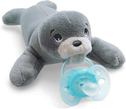 Peluche Con Chupon Philips Avent Soothie Snuggle Foca 0m+ Color Variado