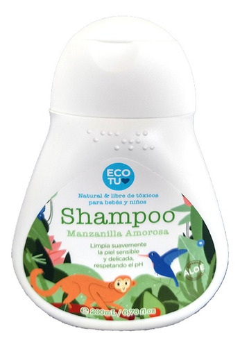 Shampoo Natural Manzanilla Ecotu 200 Ml