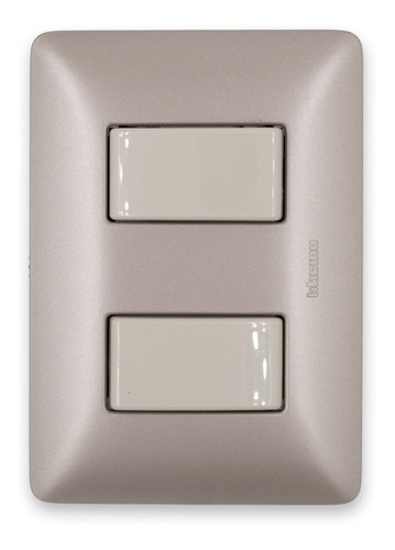 Interruptor 9/15 10a 250v Beige/titanio Claro Bticino Matix