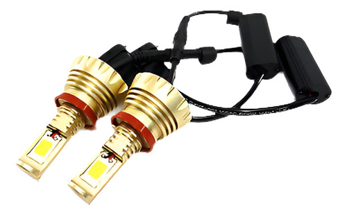 2 X H11 H8 Alta Potencia Cob Led Linterna De La Viga Baja Pa