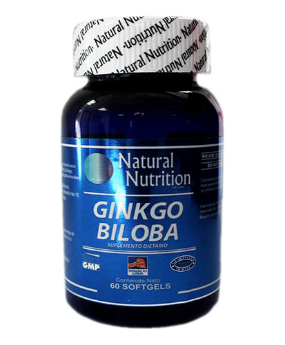 Ginkgo Biloba Natural Nutrition X 60 Capsulas