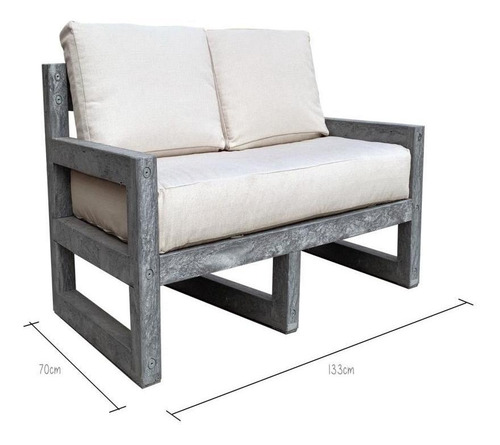 Sillon Dos Plazas Para Exteriores V203