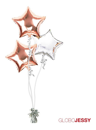 Globos Bouquet De 5 Con Helio