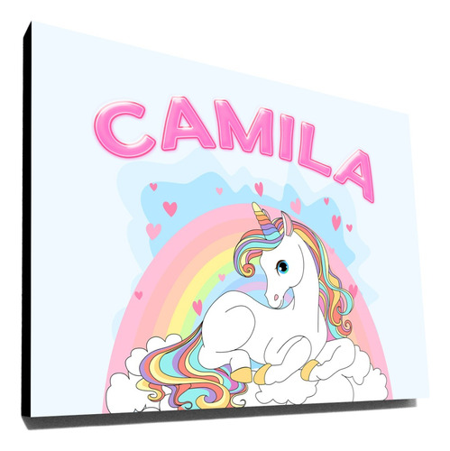 Cuadro Unicornio Personalizado Ideal Para Decorar Pieza