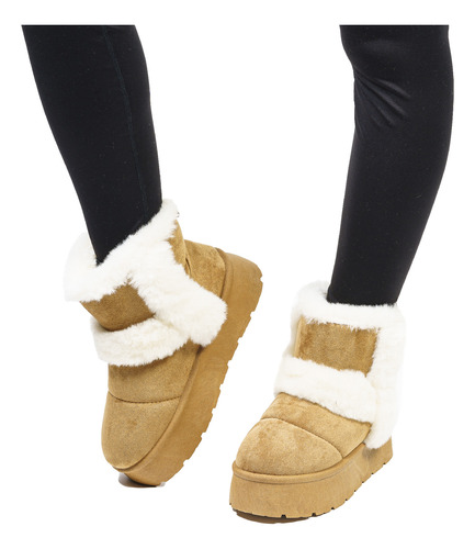 Botín Mujer Camel Dara Thunder Blue