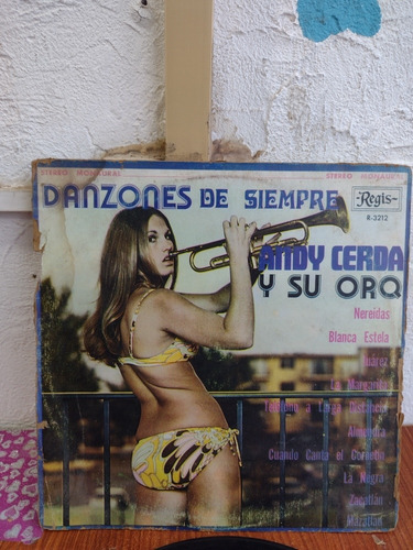 Andy Cerda Y Su Orquesta Danzones Disco De Vinil Lp 