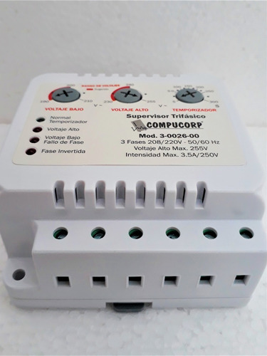 Supervisor Protector De Voltaje Trifasico 208/220v Compucorp