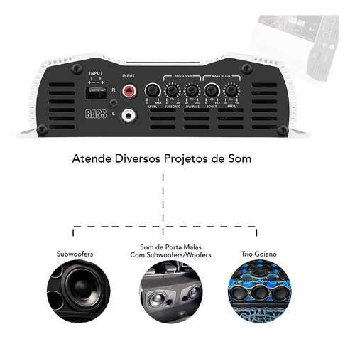 Módulo Taramps Bass 800w Rms 1 Ohm Amplificador 1 Canal