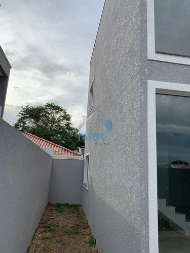 Imagem 3 de 27 de Sobrado De Alto Padrão Em Condomínio À Venda No Bairro Fanny, Com 3 Quartos (um Suíte Master), Piso Laminado, Escada Em Mármore. - Ca02186 - 70925581