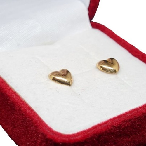 Aros Corazón Número 2 Oro 18 Kilates (18k)