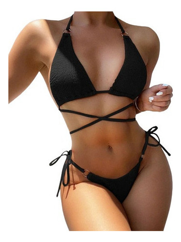 Conjunto De Bikini Clásico Sexy Sólido