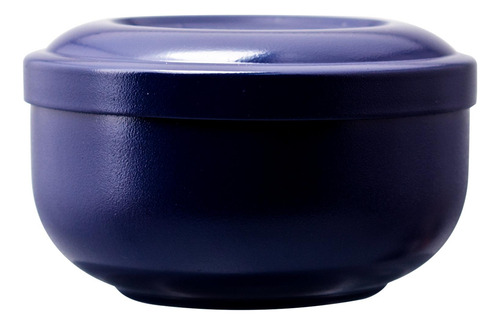 Cuenco De Afeitar De Acero Inoxidable Con Diseño Azul