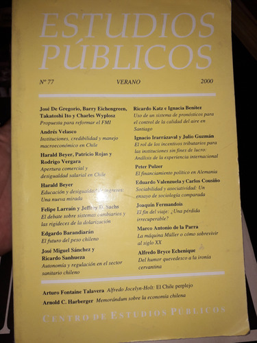 Estudios Públicos Verano 2000 N° 77
