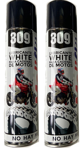 2 Grasas Lubricantes Blanco Cadenas Calle Moliflu 400ml C/u