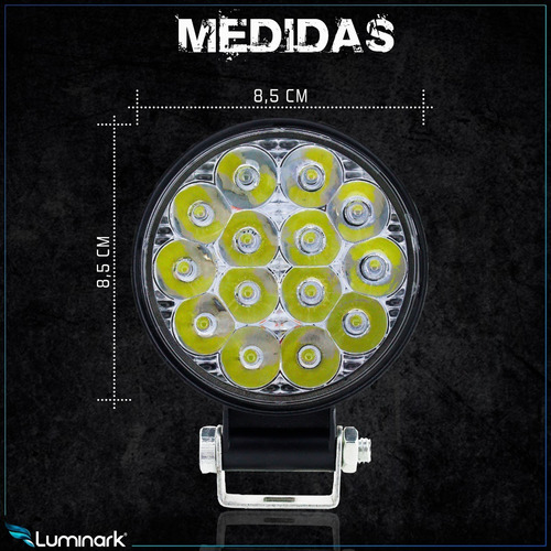 Imagem 4 de 6 de Par Farol Led Milha 84w 2x 42w Classe A 4d Off Road 12v~24v