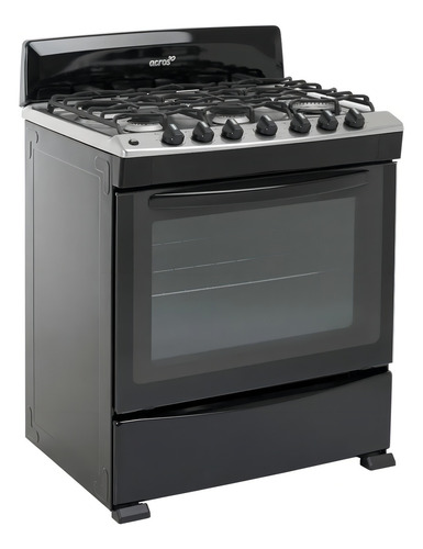 Cocina Acros Al Piso 30"AF6461B color negro/tittanio con puerta con visor