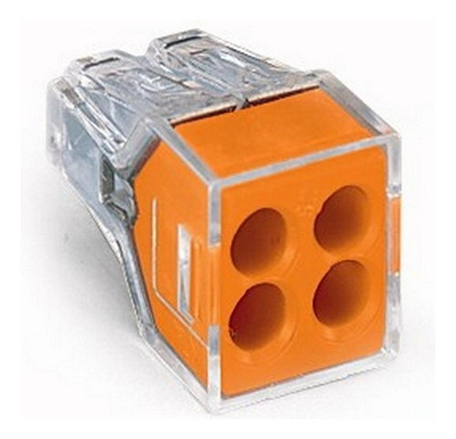 Conector Wago Pressao 4polos - 0,75 A 2,5mm - 773-104 - Kit 