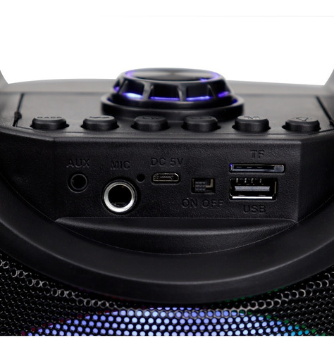 Imagen 4 de 10 de Cabina Bluetooth Tws 6 Micrófono 12w (fm, Usb, Aux, M Sd)