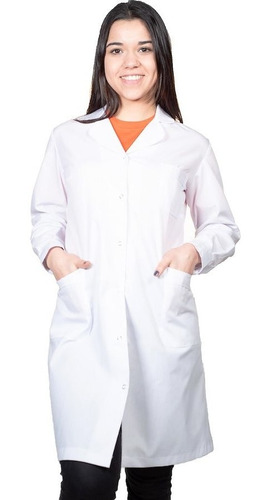 Imagen 3 de 6 de Guardapolvo Medico De Arciel Blanco - Uniformes Presente!