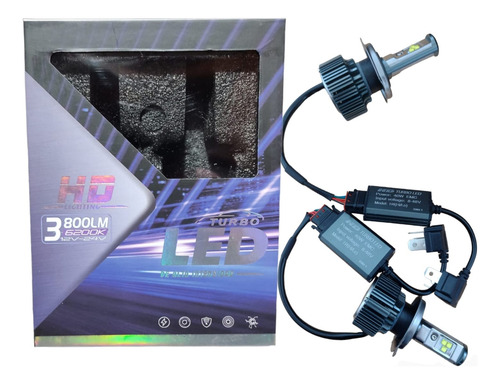 Ampolletas H4/h7/9006/h11/ Led Csp 70w 7600lm Can Bus 12-24v