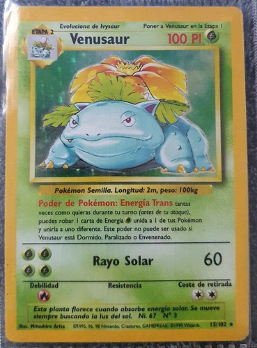 Venusaur Holo Base Set